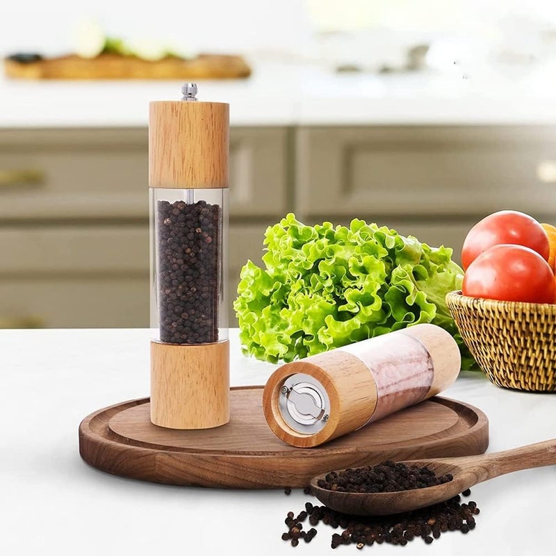 Manual Wooden Pepper Mill for Kitchen and Dining Table Elegant Spice Mill for Fresh Peppercorns Durable Wood Construction Daily Use Seasoning Tool - Image 4