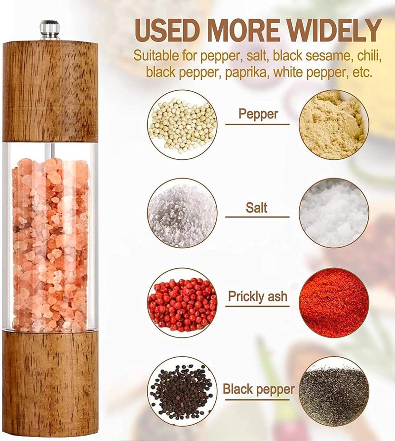 Manual Wooden Pepper Mill for Kitchen and Dining Table Elegant Spice Mill for Fresh Peppercorns Durable Wood Construction Daily Use Seasoning Tool - Image 5