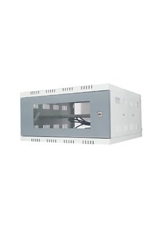 TUNC TUNC 3U CCTV DVR RackServerNVRNetwork Protector Rack Transparent Glass Door with 3 Power Socket Plug Cabinet Box Metal 3U Size40cm X 40cm X 20cm  - Image 1