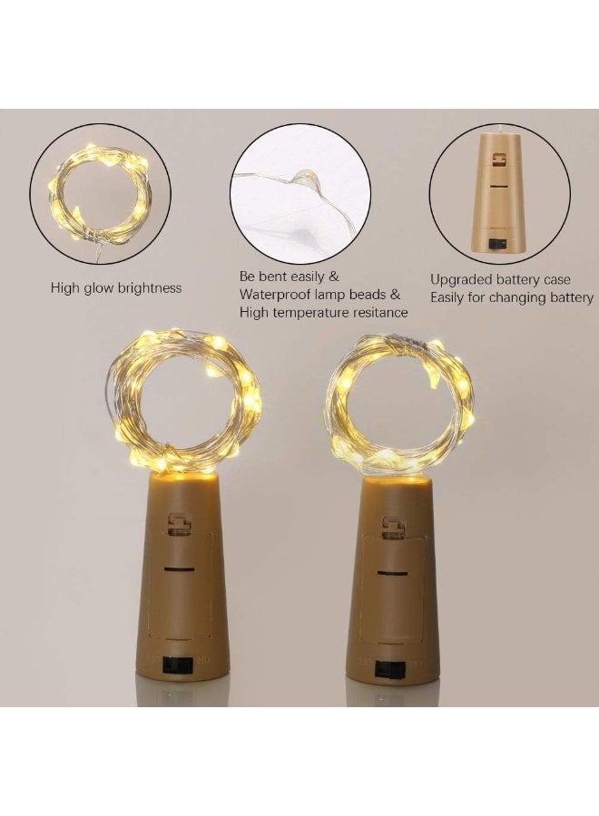 12 x  LED Bottle Lights, LED Bottle Garland, Bottle Lights, Cork String Lights for Wedding, Party, DIY, Christmas - Image 4
