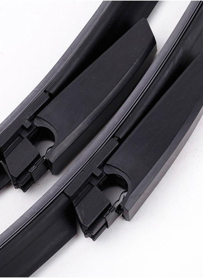 NIBEMINENT 2-Piece 22-Inch Bracketless Rubber Arm Windshield Wiper Blade For Audi A4/S4 A6 Allroad  - Image 2