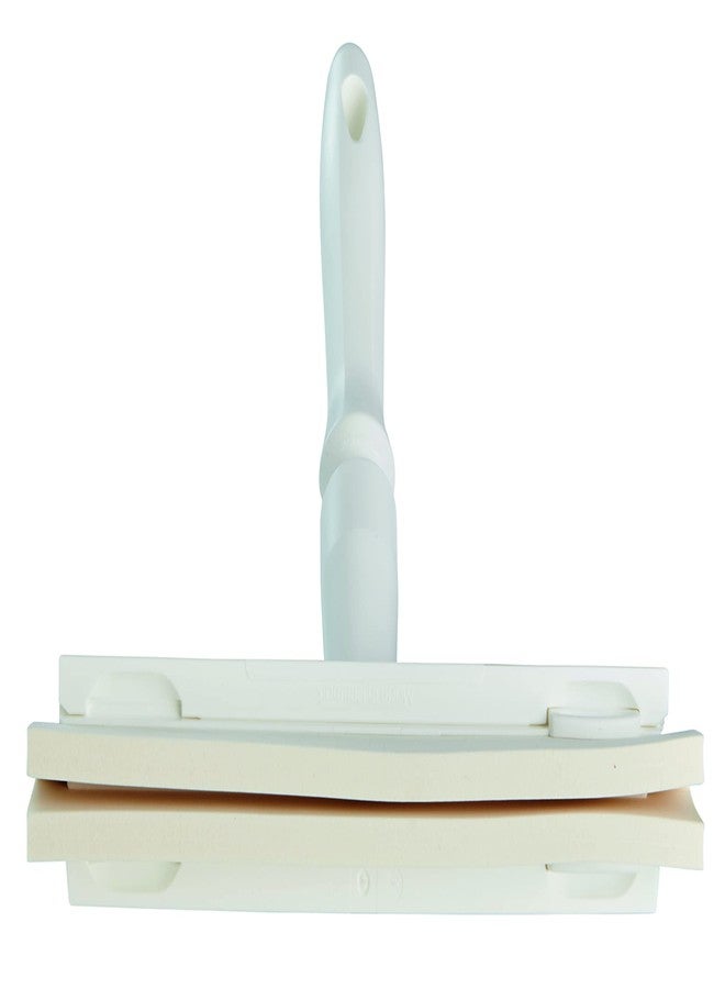 Vikan فيكان 77515 ممسحة، رأس ثابت، طاولة، 10"، PP/RB، أبيض - Image 2