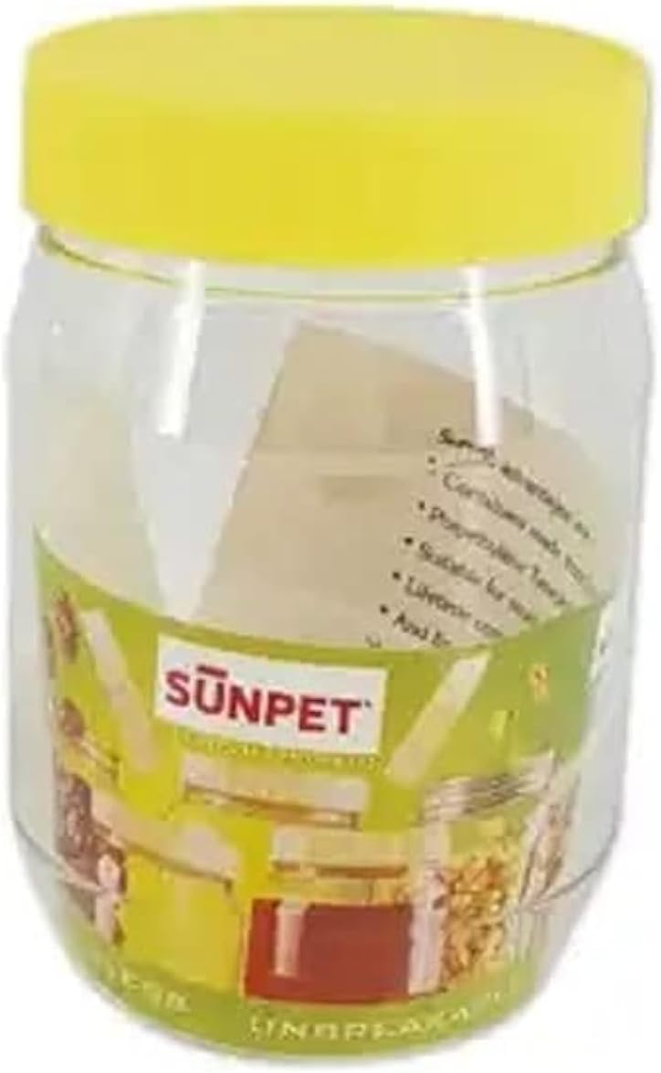 Alsaqer Round SpiceJar/Pet Jar/Plastic Round Food Storage Jar 300 ml Capacity