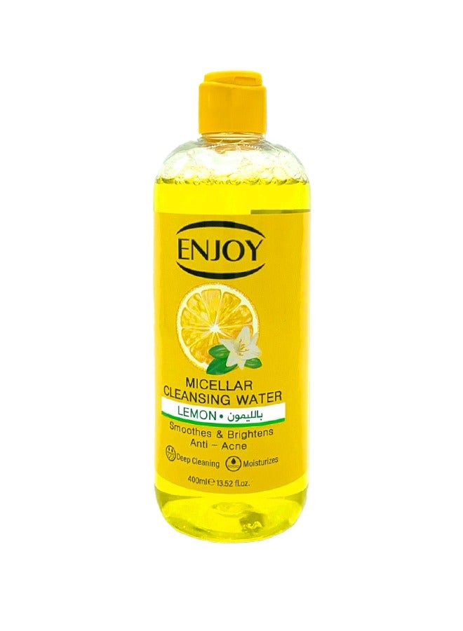 ENJOY "Enjoy Facial Micellar Water with Lemon – Deep Cleansing & Refreshing Formula, 400ml" - Image 1