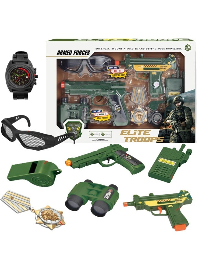 TOY GARDEN Army Play Set for Kids – Military Toy Kit with Soldiers, Weapons & Accessories – Roleplay Combat Action Set for Boys & Girls - Image 1