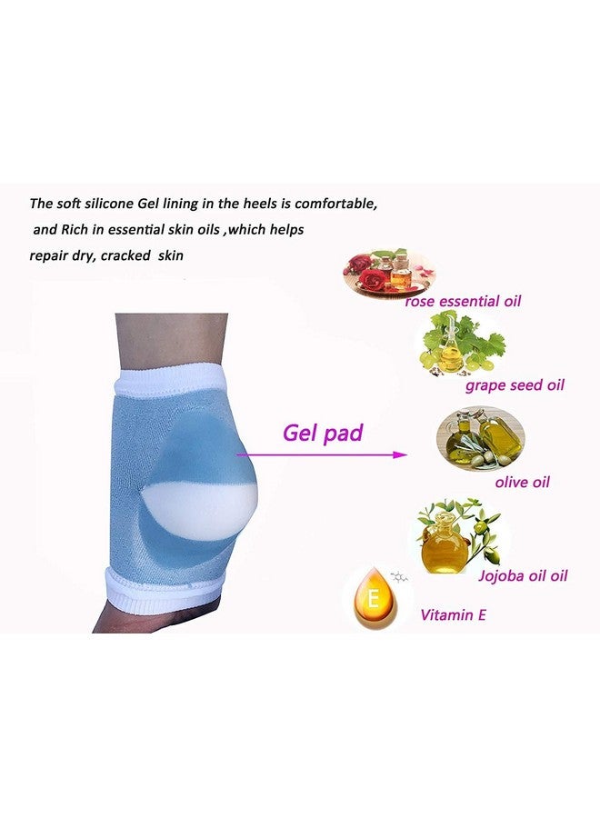 KIDINGTON Gel Heel Socks with Spa GelPad Moisture Toeless Gel Lined Socks Pain Relief For Men And Women Humectant Moisturizer Heel - Image 3