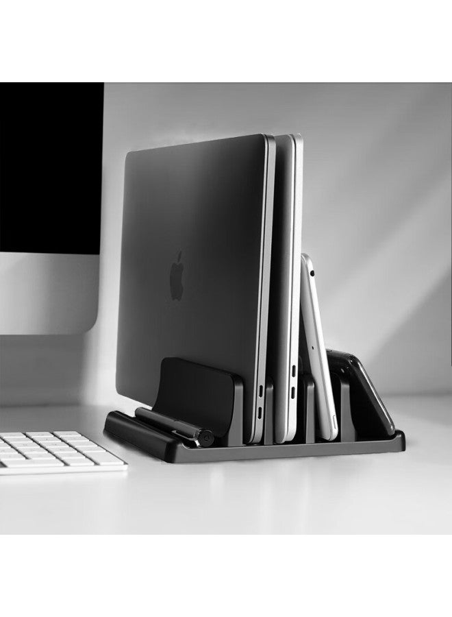 Deer Is Luwai Laptop Stand, Desktop Organizer For Computer And Tablet, Cooling Pad Holder, Storage Rack Base, Three-slot Standard Model-sz2s031 - Image 3