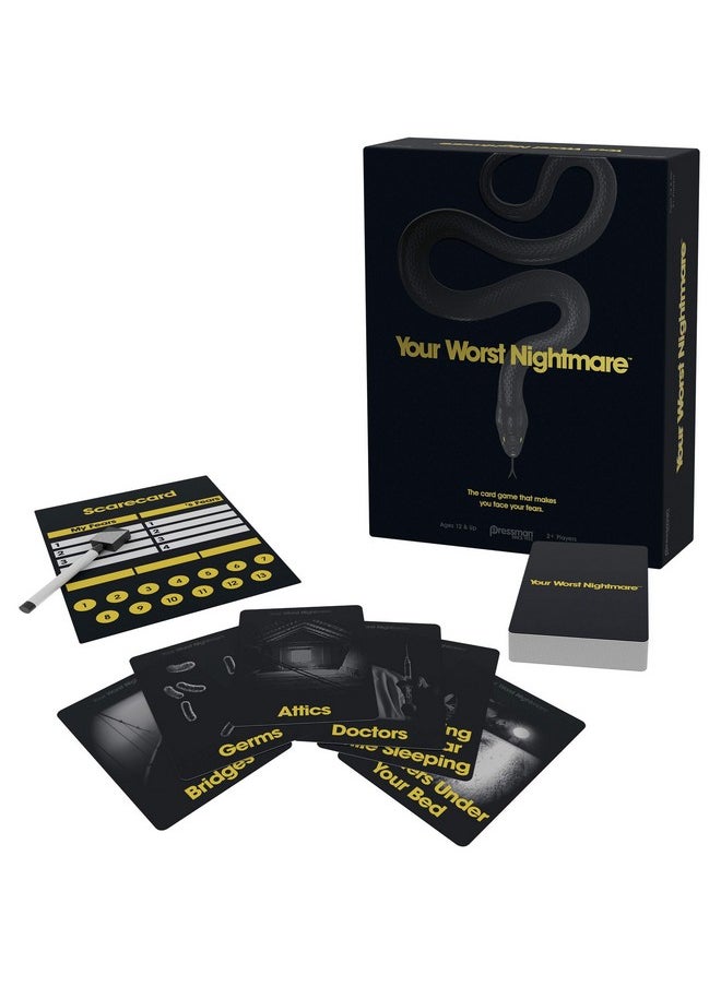 Pressman Your Worst Nightmare by Pressman - The Card Game That Makes You Face Your Fears, Black  - Image 2