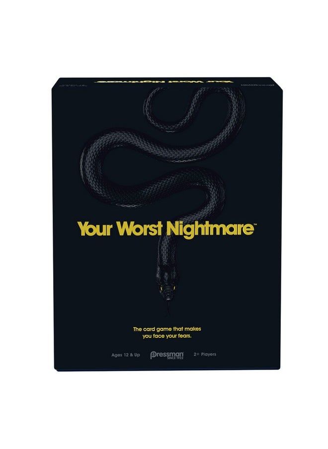 Pressman Your Worst Nightmare by Pressman - The Card Game That Makes You Face Your Fears, Black  - Image 1