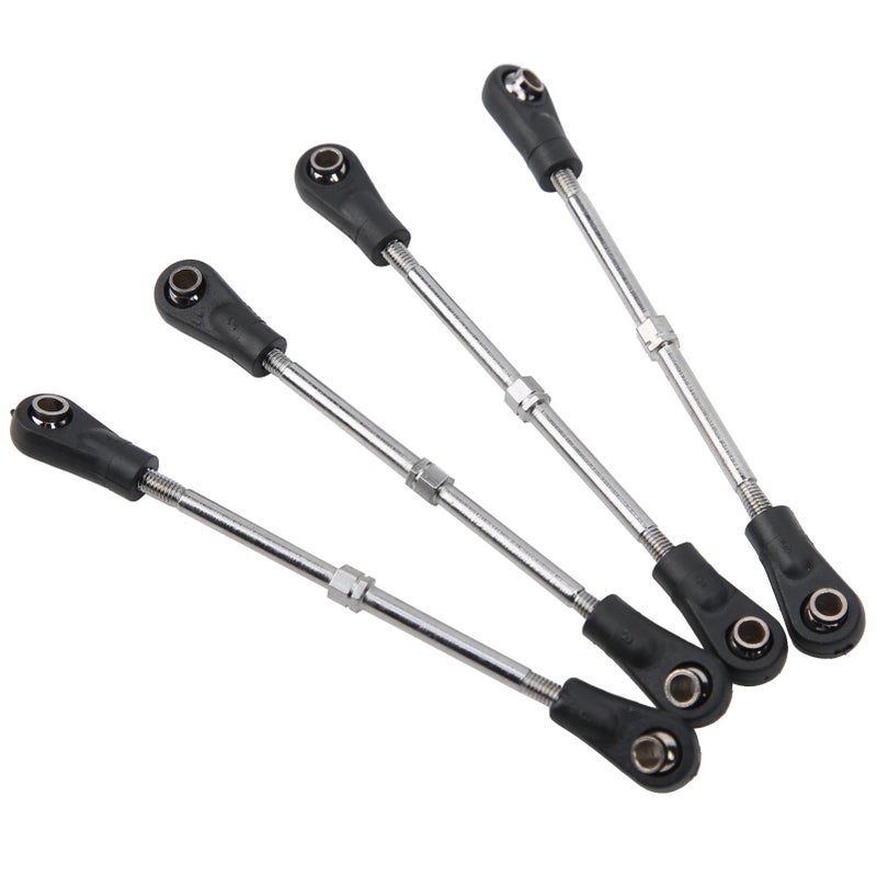 4Pcs Steering Linkage Rod Adjustable Fit for Monster Trunk/Racing Truck 1/10 RC Model - Image 5