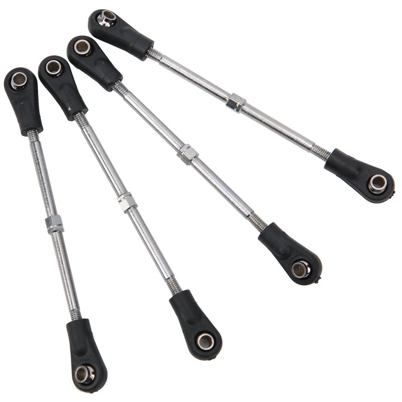 4Pcs Steering Linkage Rod Adjustable Fit for Monster Trunk/Racing Truck 1/10 RC Model - Image 3