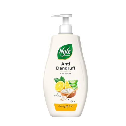 Nyle Naturals Anti Dandruff Shampoo 400ml | Enriched with Curd and Lemon for Fresh, Clear Scalp, Effective Flake Control | Mild Formula for Everyday Use - Image 1