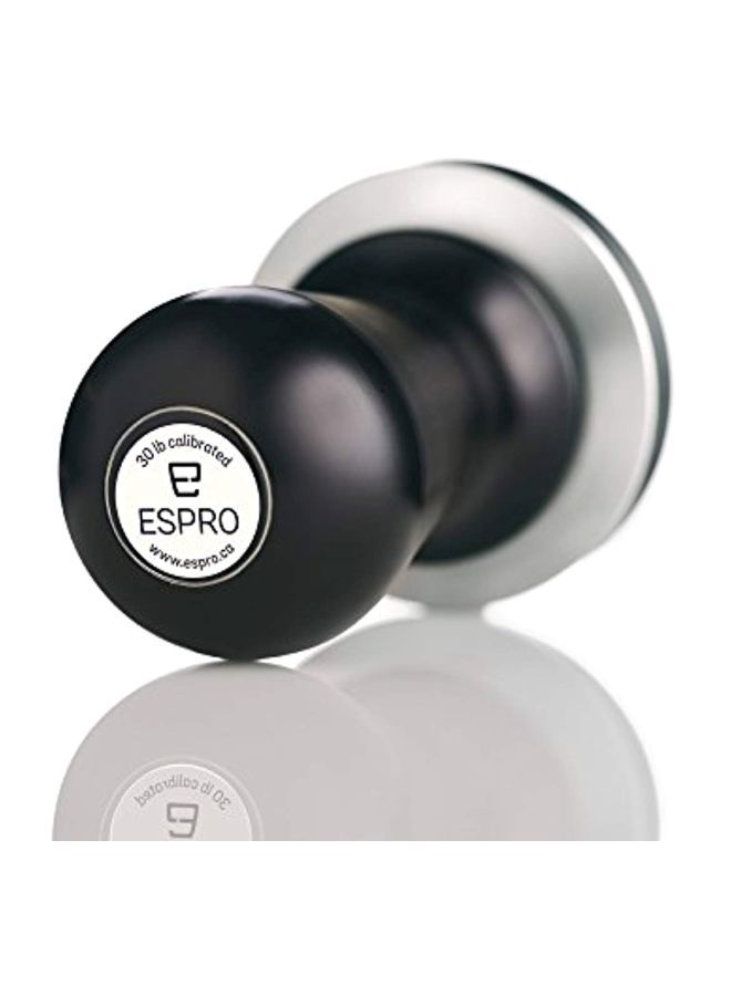 Y&D Calibrated Flat Tamper Black/Silver 58mm - Image 2