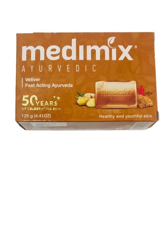 Medimix Medimix Ayurvedic Vetiver Soap 125g x 5  - Image 3