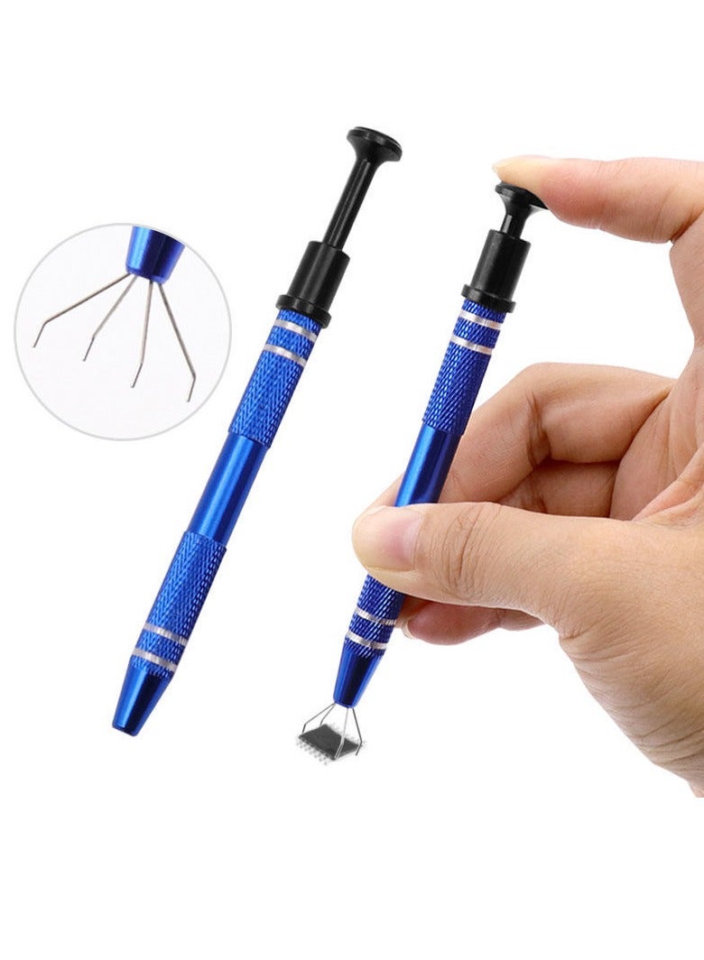 AROAQ Electronic Component Grabber, Stainless Steel Piercing Ball Grabber Tool, Non Slip Design Screw Picker Pick Up Pen, Small Chip Grabber For Tiny Objects IC Chips Electronic Components, (1pc, Golden)  - Image 4