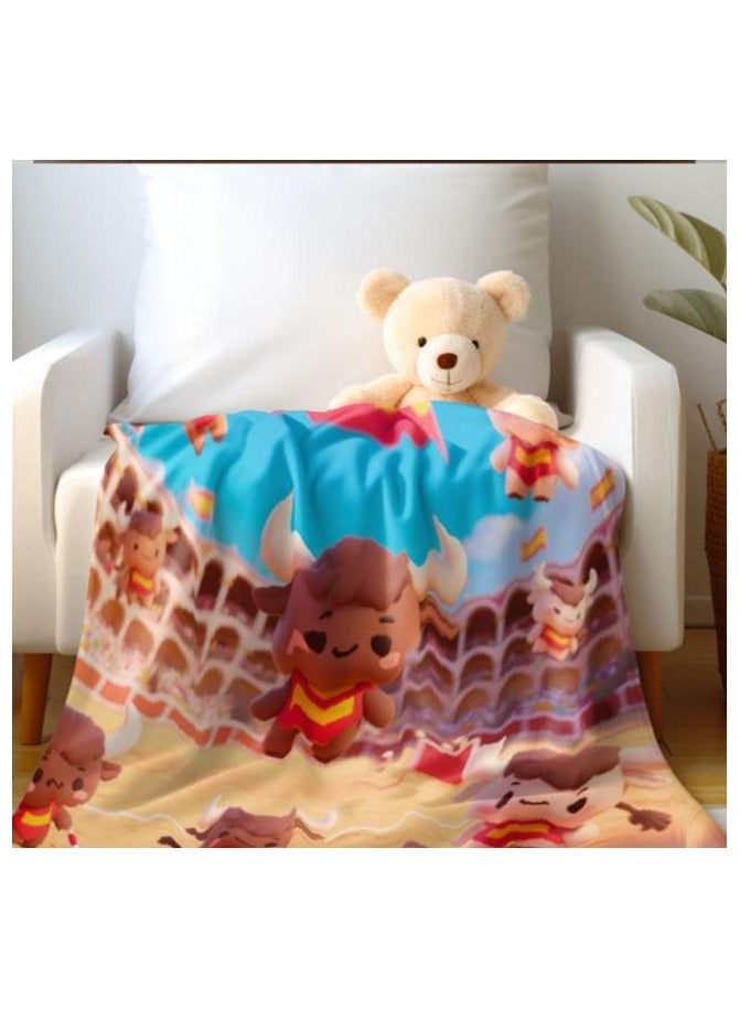 general Flannel thin blanket (warm and comfortable, suitable for sleep, gaming, dust removal and sandproof) 150cm*200cm - 843 - Image 3