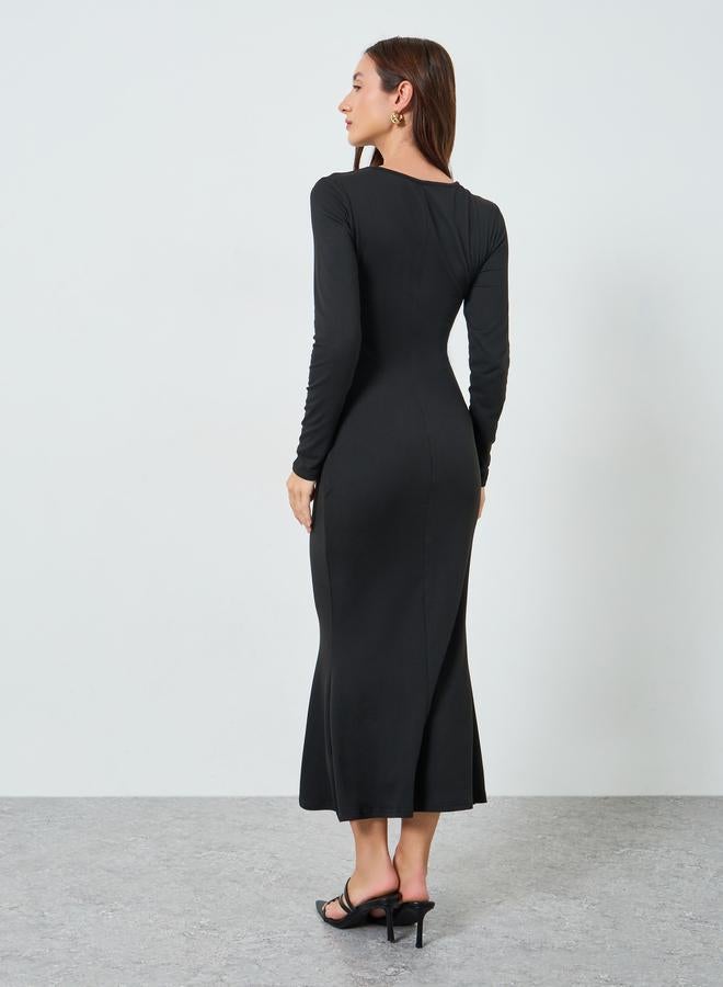 Take Two Women Wrap Front Draped Maxi Dress - Image 5