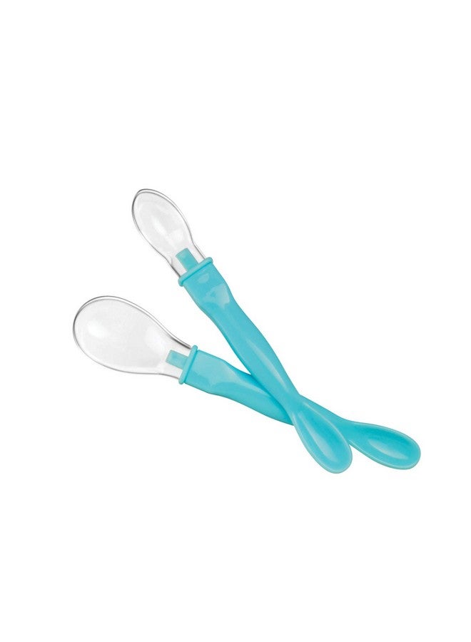 Beebaby Silicone Spoons (Dual End - Blue) - Image 4