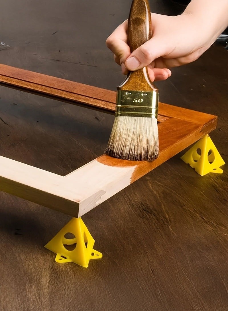 Compact Mini Painting Stands - Sturdy Triangle Paint Pads Feet for Stability, Multi-Functional Painting Tool - Ideal for Woodworking Projects, Essential Carpenter Woodworking Accessories  - Image 1