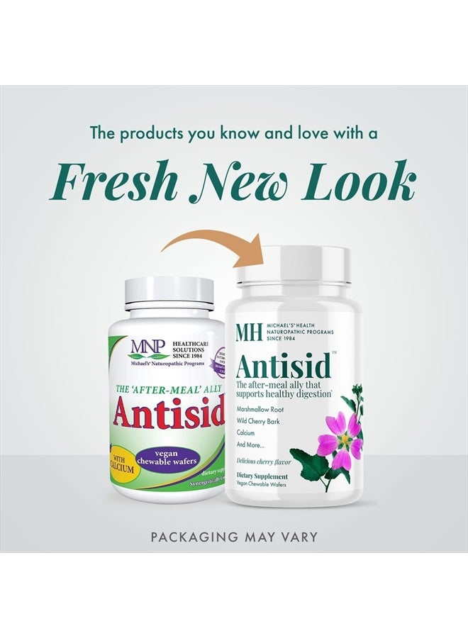 MICHAEL'S Health Naturopathic Programs Antisid - 90 Vegan Chewable Wafers - Wild Cherry Flavor - Supports Healthy Digestion - Kosher - 30 Servings  - Image 3
