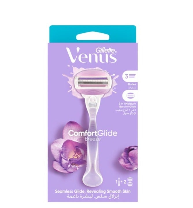 Gillette Venus Comfort Glide Breeze Handle + 2 Blades - Image 2