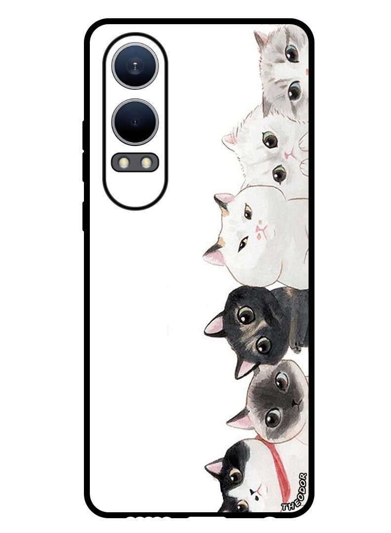 Theodor Protective Case Anti Scratch Shock Proof Bumper Cover For Oppo K12x (China) Cute Cats - Image 1