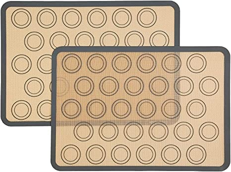 Zeinwap Silicone Baking Mat | Non-Stick, Food Safe Reusable Baking Sheet for Cookies, Macarons, Pastry & Chocolate | 40x30 cm, Multicolor (Pack of 1) - Image 2