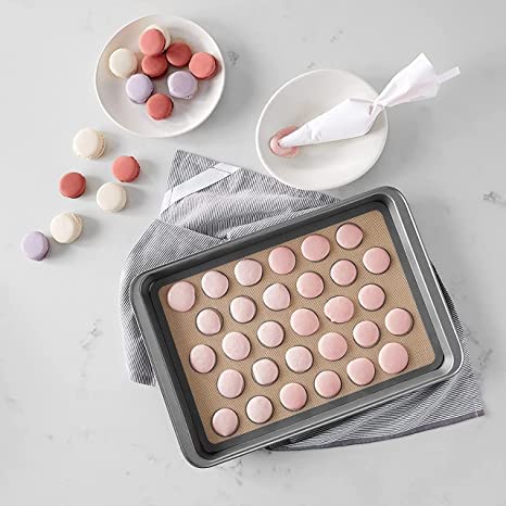 Zeinwap Silicone Baking Mat | Non-Stick, Food Safe Reusable Baking Sheet for Cookies, Macarons, Pastry & Chocolate | 40x30 cm, Multicolor (Pack of 1) - Image 3