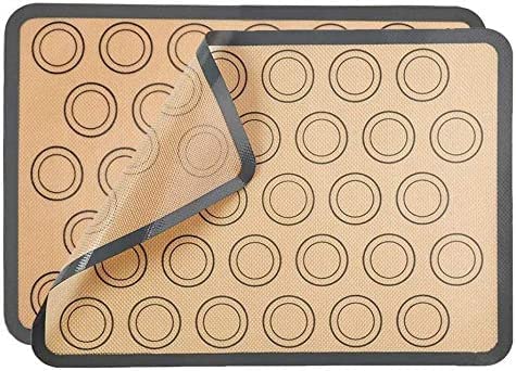 Zeinwap Silicone Baking Mat | Non-Stick, Food Safe Reusable Baking Sheet for Cookies, Macarons, Pastry & Chocolate | 40x30 cm, Multicolor (Pack of 1) - Image 1