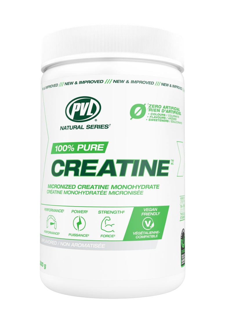 PVL Natural Series 100% Pure Creatine 300g - Unflavoured