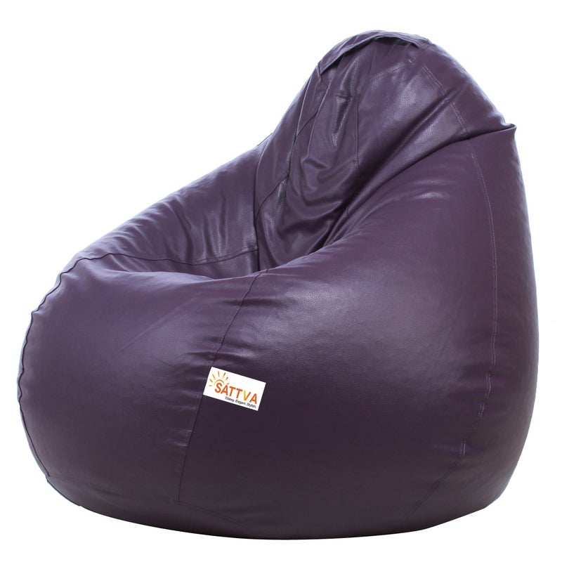 SATTVA Classy.Elegant.Stylish Sattva Classic Bean Bag Cover Without Beans XL Size Purple  - Image 2