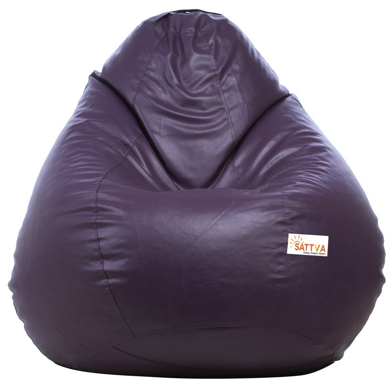 SATTVA Classy.Elegant.Stylish Sattva Classic Bean Bag Cover Without Beans XL Size Purple  - Image 1