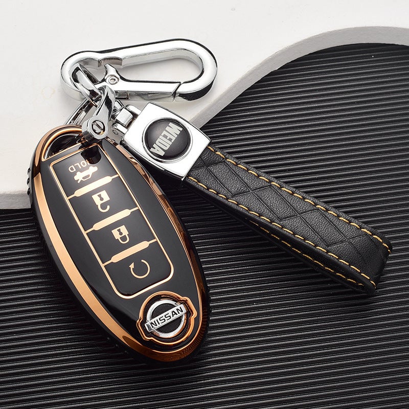 Suitable For Nissan Sylphy Key Case Qijun Key Case Car Key All-Inclusive Protective Case High-End Men And Women - Image 1