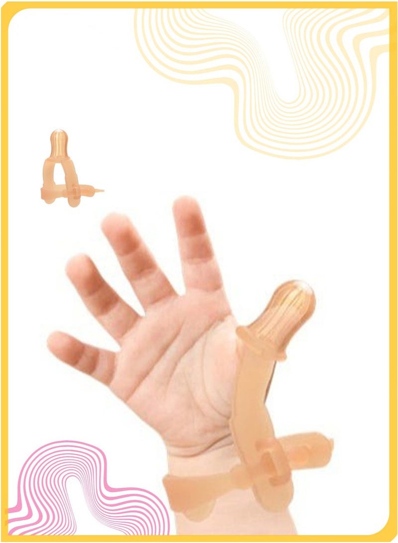 Thumb Sucking Stopper for Babies, Silicone Thumb Guard, Adjustable Wrist Strap, Safe & Non-Toxic, Helps Break Habit in 4 Weeks (Fits Both Hands)  - Image 1