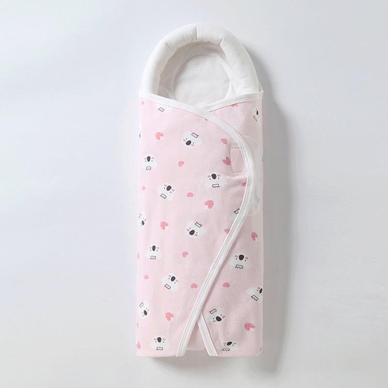 Newborn Baby Holding Quilt Double Cotton Quilt Newborn Baby Windproof Bag Blanket Cover Thin Swaddling Sleeping Bag - Image 3