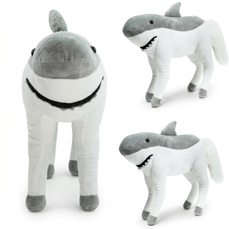 Randimals Plush Toy Stuffed Animal Mix Horse Shark Hybrid Stuffed Animals for Girls Boys Huggable Soft Animal Characters Cute Plushies Unique Toys for Discovery Adventure - Image 3