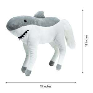 Randimals Plush Toy Stuffed Animal Mix Horse Shark Hybrid Stuffed Animals for Girls Boys Huggable Soft Animal Characters Cute Plushies Unique Toys for Discovery Adventure - Image 5