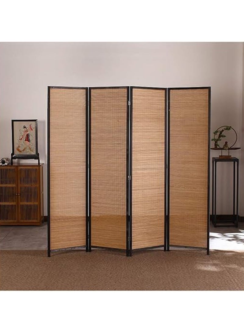 لينجوي شاشة خصوصية لمقسم غرفة الخيزران مكونة من 4 ألواح قابلة للطي قائمة بذاتها - Image 3