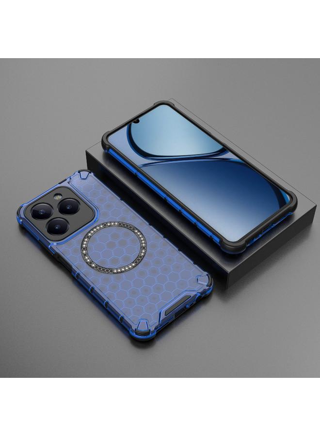 S-TOP Case For Realme C61 Global Honeycomb Magnetic Ring Shockproof Phone Case - Image 2