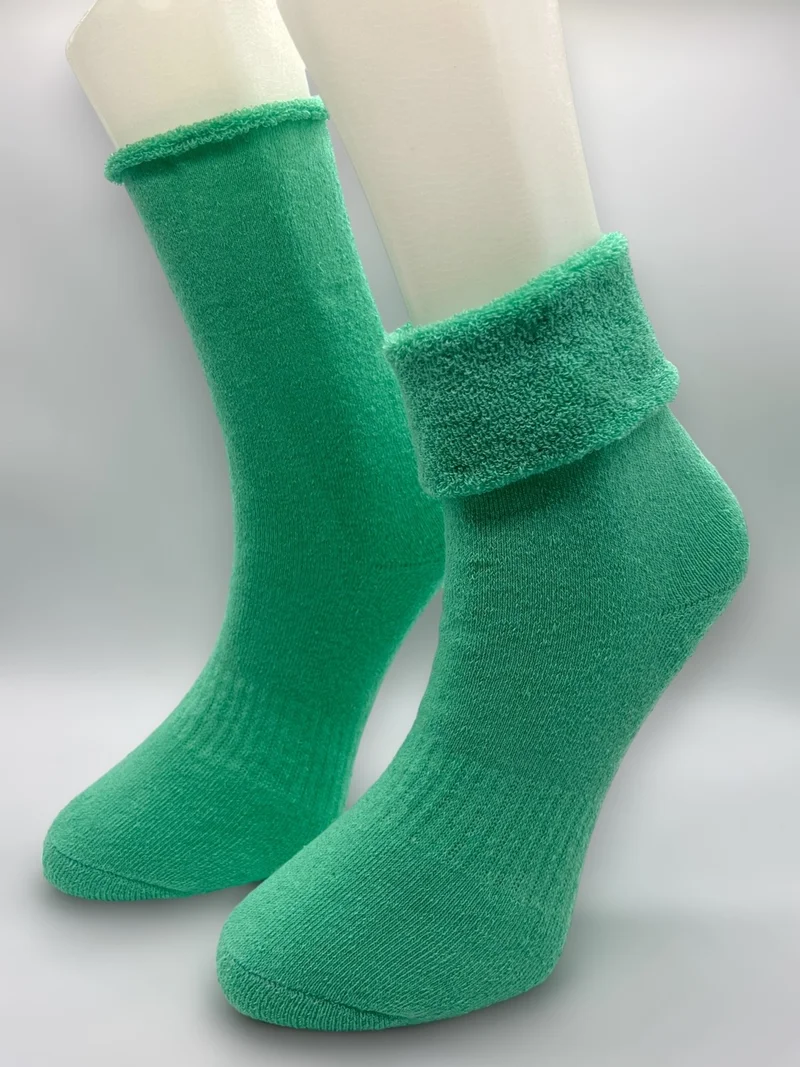 سيهو سوكس 6 Pairs Women's Winter, Thick, Curled, Elastic-Free Thermal Socket Socks - Pink