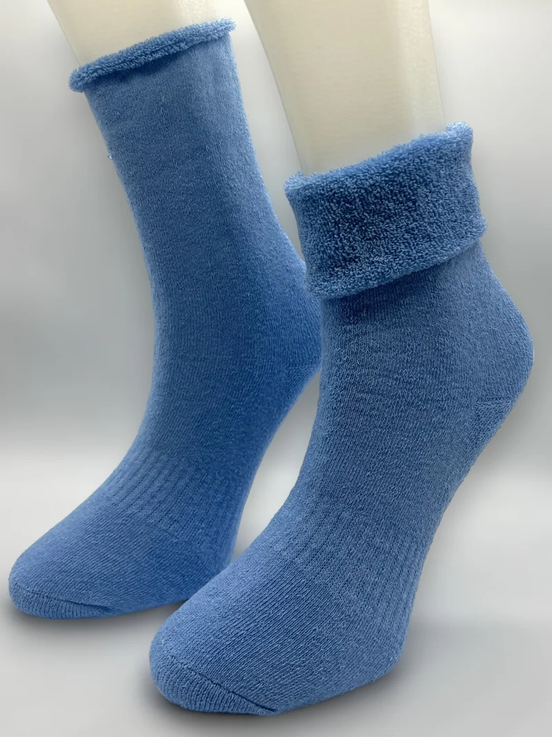 سيهو سوكس 6 Pairs Women's Winter, Thick, Curled, Elastic-Free Thermal Socket Socks - Pink