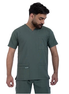 sezer Caesar Scrub for Men - Strength and comfort in an olive cotton design that fits you all day long  - Image 3
