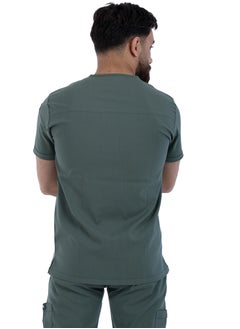 sezer Caesar Scrub for Men - Strength and comfort in an olive cotton design that fits you all day long  - Image 4