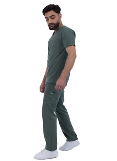sezer Caesar Scrub for Men - Strength and comfort in an olive cotton design that fits you all day long  - Image 2