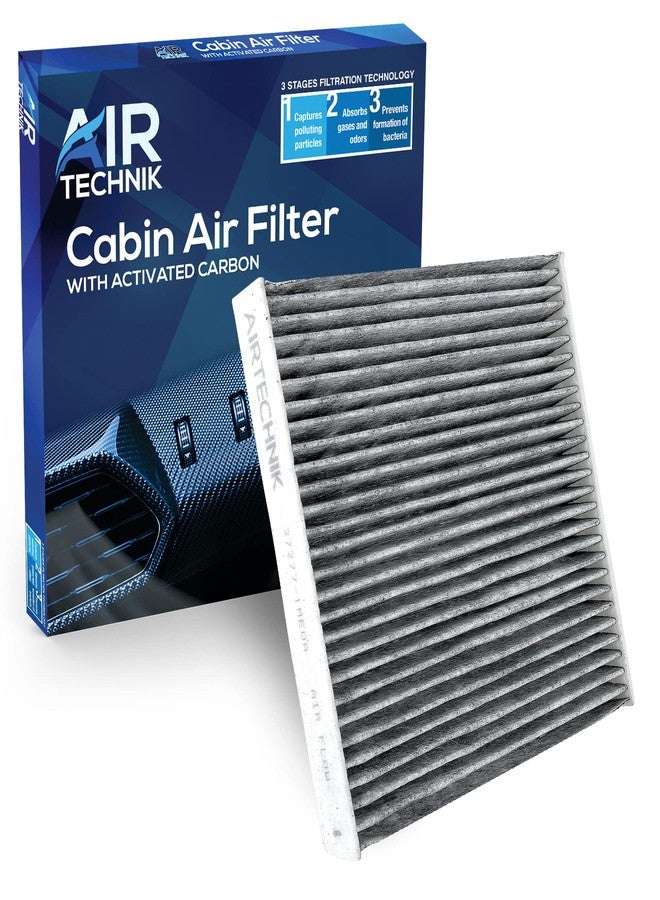 AirTechnik فلتر هواء المقصورة AirTechnik 272771ME0A مع كربون نشط، متوافق مع سيارات إنفينيتي M35h موديلات 2012-2013، وM37 موديلات 2011-2013، وM56 موديلات 2011-2013، وQ70 موديلات 2014-2019، وQ70L موديلات 2015-2019. (272771ME0B) - Image 1