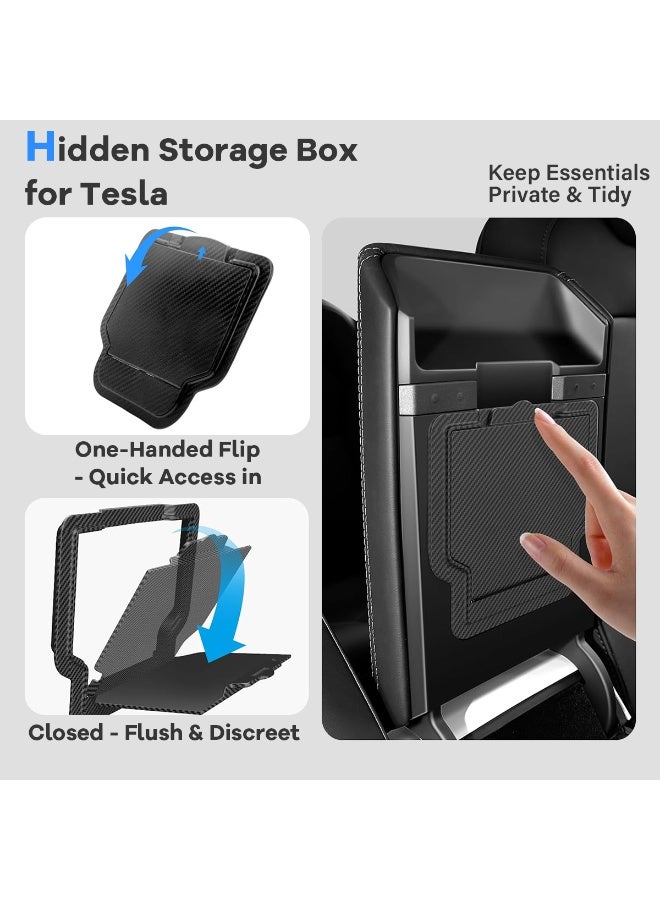 FETUSI 5PCS Center Console Organizer Tray Fit for Tesla Model Y Juniper 2025 & Model 3 Highland 2024–2025 – Armrest Hidden Storage Box, Cup Holder & Drawer Organizer – Tesla Interior Accessories - Image 5