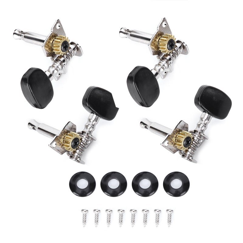 Ukulele Tuner Pegs: Metal Anti-Rust Corrosion-Resistant Structure - Fast Accurate Tuning 4 String Tuning Heads for Ukulele And Classical Guitar Instrument Maintenance - Image 1