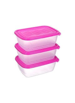 MEDSTAR Medstar food container set of 3 microwave and dishwasher safe - 1 liter - multi color  - Image 2