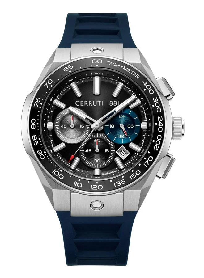 Cerruti 1881 Gents Stainless Steel & Gun Black Dial Watch