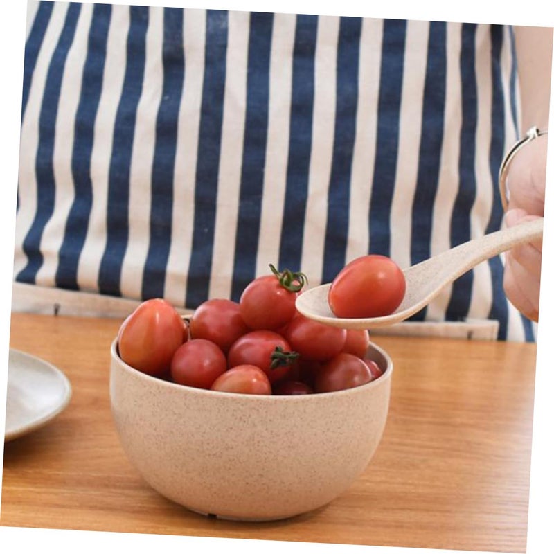 Wheat Straw Soup Spoons Set of 12 Eco Friendly Sturdy Dining Utensils for Home - Image 4